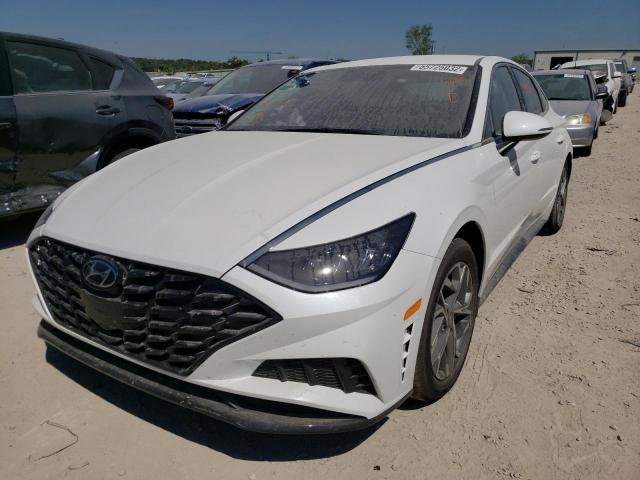 KMHL64JA3NA210180 - 2022 HYUNDAI SONATA SEL WHITE photo 2