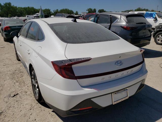 KMHL64JA3NA210180 - 2022 HYUNDAI SONATA SEL WHITE photo 3