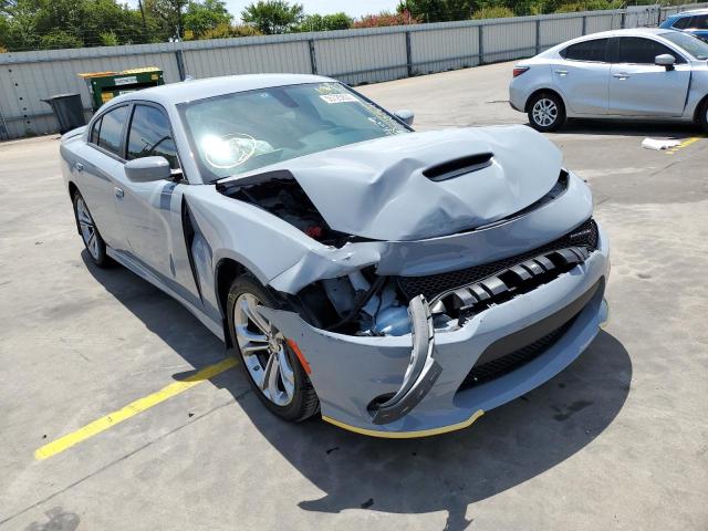 2C3CDXHGXNH110332 - 2022 DODGE CHARGER GT GRAY photo 1