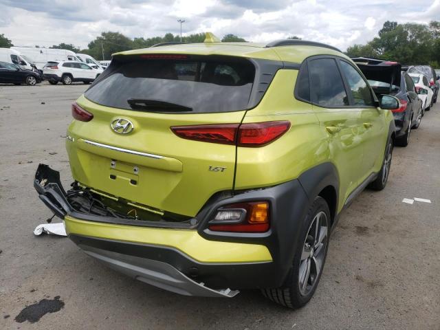 KM8K53A53KU204448 - 2019 HYUNDAI KONA ULTIM GREEN photo 4