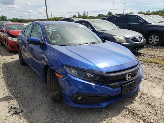 2HGFC2F88MH500680 - 2021 HONDA CIVIC SPOR BLUE photo 1