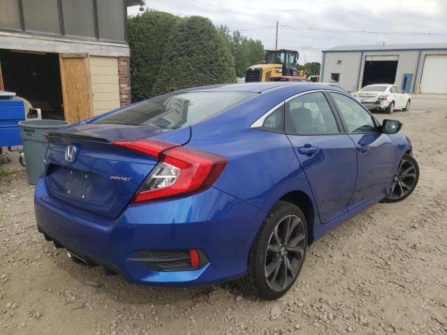 2HGFC2F88MH500680 - 2021 HONDA CIVIC SPOR BLUE photo 4