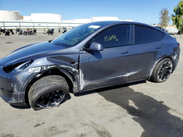 5YJYGDEE3MF241164 - 2021 TESLA MODEL Y فحمي صورة 9