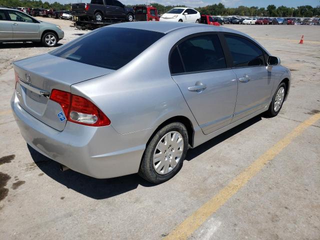 19XFA4F58BE000923 - 2011 HONDA CIVIC GX SILVER photo 4