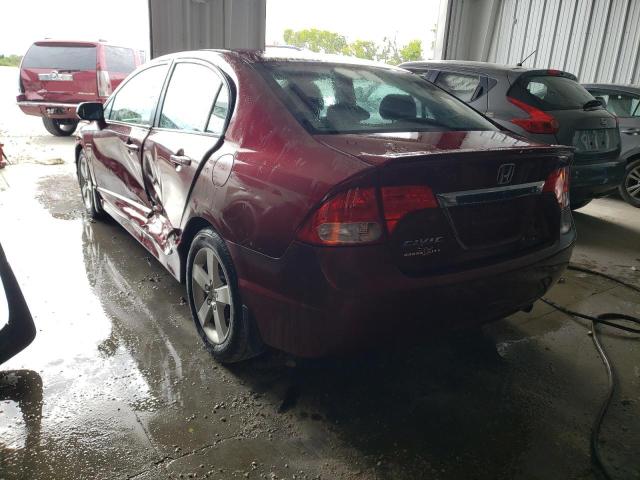 19XFA1F6XAE072129 - 2010 HONDA CIVIC LX-S MAROON photo 3