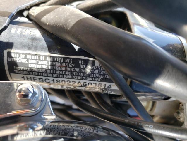 1HFSC18022A603514 - 2002 HONDA VT1100 C BLUE photo 10