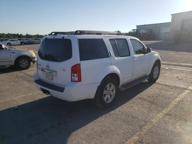 5N1AR18U58C666977 - 2008 NISSAN PATHFINDER WHITE photo 4