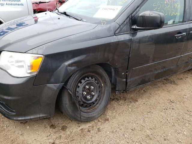 2C4RDGBG5CR372829 - 2012 DODGE GRAND CARA GRAY photo 9