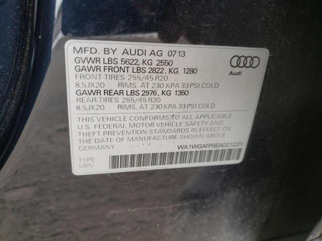 WA1WGAFP8EA021223 - 2014 AUDI Q5 PRESTIGE  photo 10