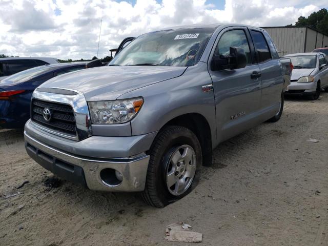 5TBRV54137S468040 - 2007 TOYOTA TUNDRA DOU SILVER photo 2