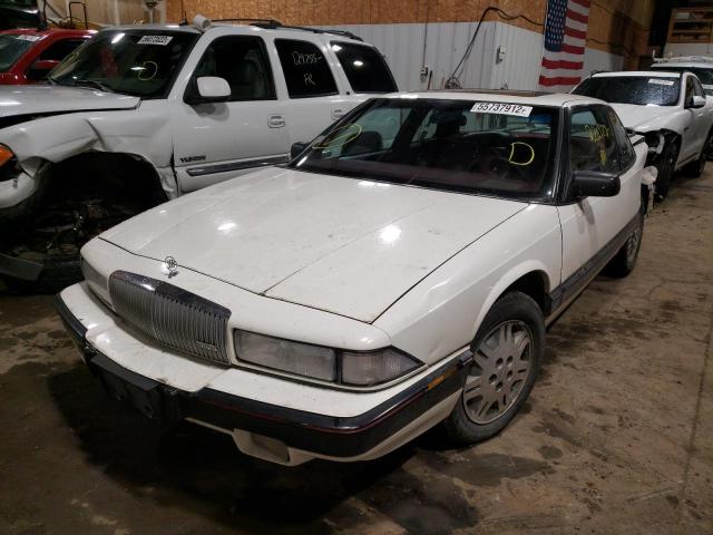 2G4WD14L5N1436469 - 1992 BUICK REGAL LIMI WHITE photo 2