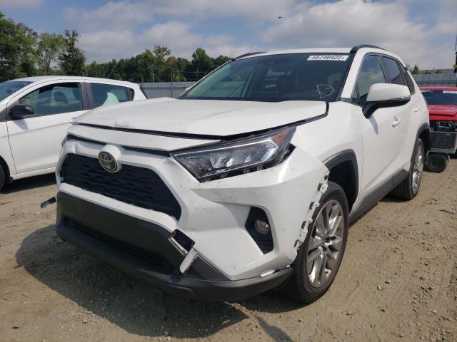 JTMA1RFV3KD522318 - 2019 TOYOTA RAV4 XLE P WHITE photo 2