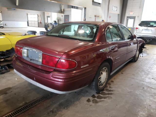 1G4HR54K91U156934 - 2001 BUICK LESABRE LI BURGUNDY photo 4