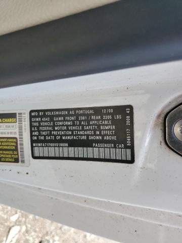 WVWFA71F69V019896 - 2009 VOLKSWAGEN EOS LUX 白色 照片 10