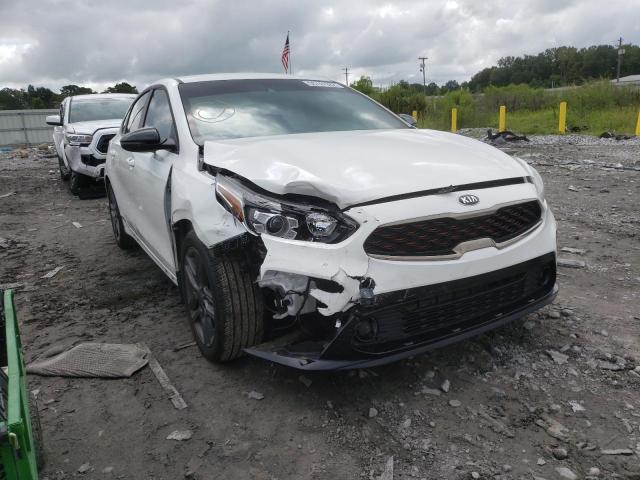 3KPF34AD6ME395129 - 2021 KIA FORTE GT L WHITE photo 1