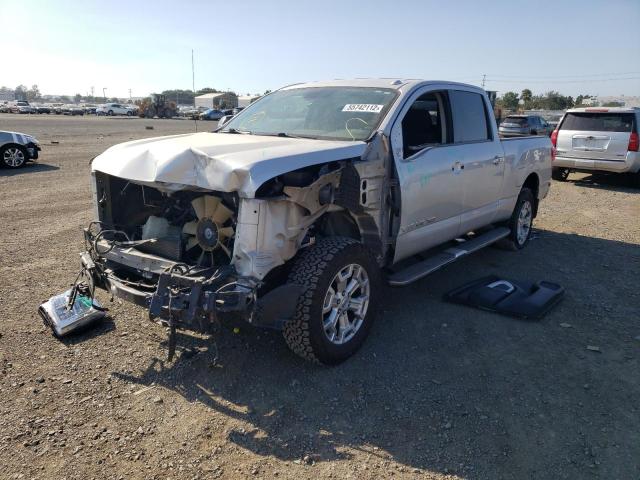 1N6AA1F44JN532399 - 2018 NISSAN TITAN XD S SILVER photo 2