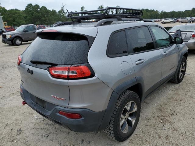 1C4PJMBS9EW170332 - 2014 JEEP CHEROKEE T GRAY photo 4