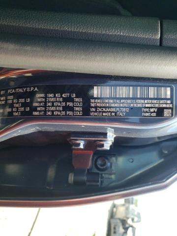 ZACNJAAB6LPL70812 - 2020 JEEP RENEGADE S BLUE photo 10