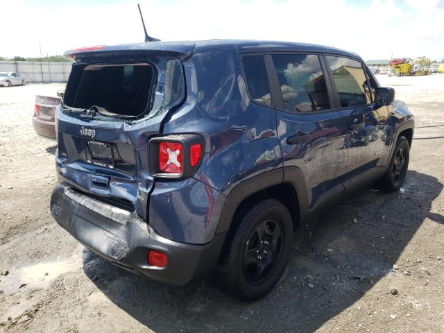 ZACNJAAB6LPL70812 - 2020 JEEP RENEGADE S BLUE photo 4