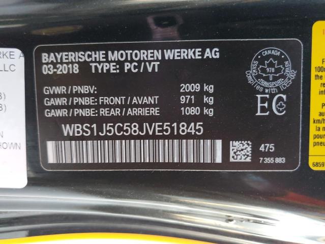 WBS1J5C58JVE51845 - 2018 BMW M2 Amarillo foto 10