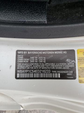 WBAYP1C54ED216233 - 2014 BMW 650 XI WHITE photo 10