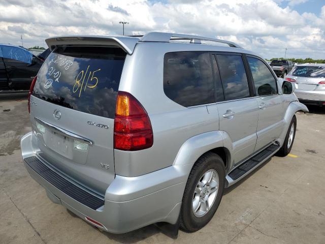 JTJBT20X960105036 - 2006 LEXUS GX 470 SILVER photo 4