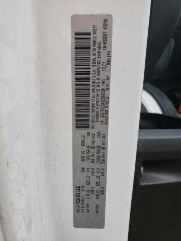 3C6TRVDG4KE502230 - 2019 RAM PROMASTER WHITE photo 10