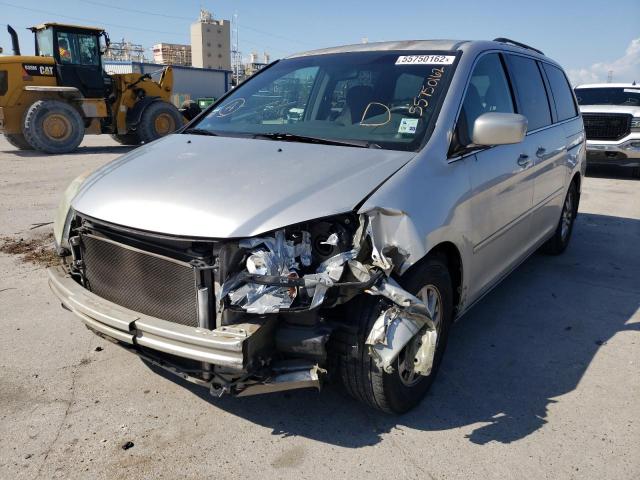 5FNRL38468B085544 - 2008 HONDA ODYSSEY EX SILVER photo 2