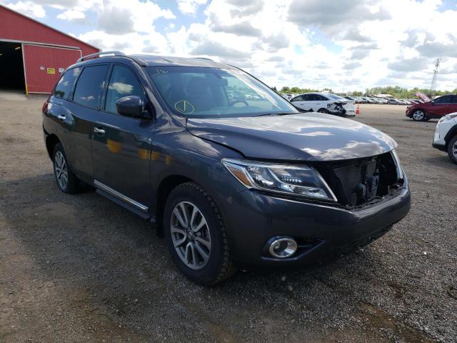 5N1AR2MN6EC608652 - 2014 NISSAN PATHFINDER GRAY photo 1