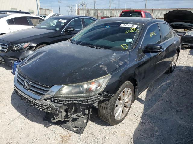 1HGCR2F89EA074953 - 2014 HONDA ACCORD EXL BLACK photo 2