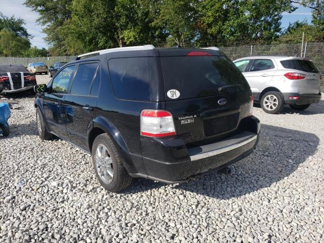 1FMDK03W28GA43667 - 2008 FORD TAURUS X L BLACK photo 3