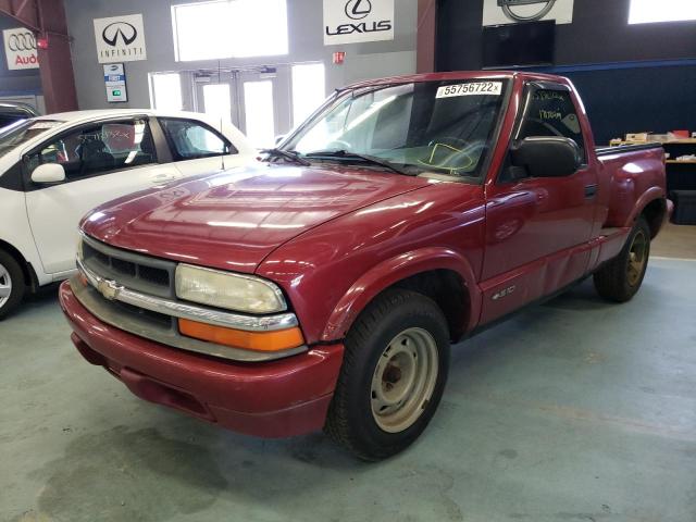 1GCCS1450Y8240889 - 2000 CHEVROLET S TRUCK S1 BURGUNDY photo 2