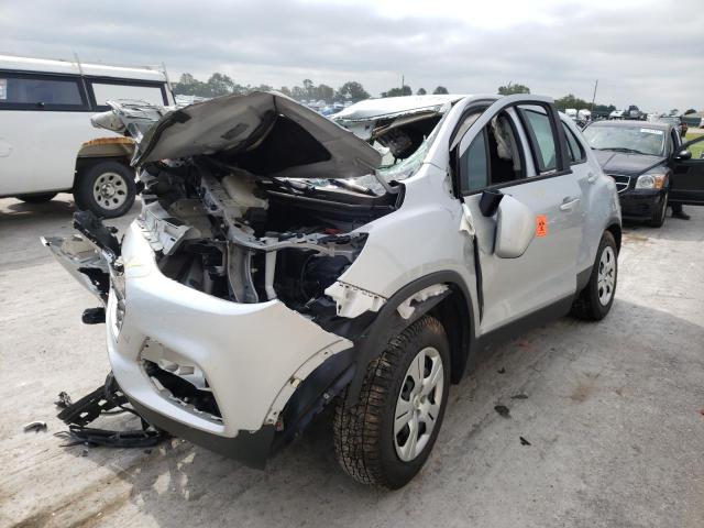 KL7CJKSB3HB258322 - 2017 CHEVROLET TRAX LS SILVER photo 2