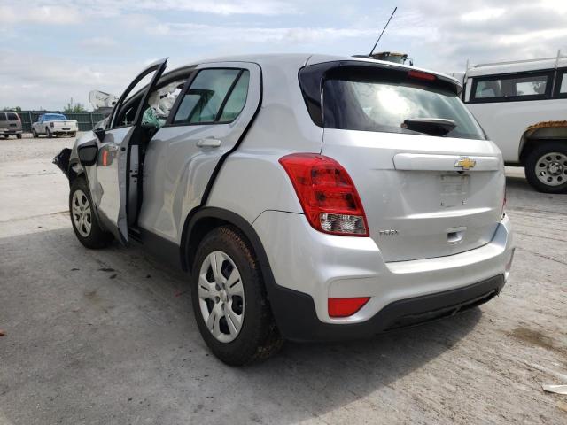 KL7CJKSB3HB258322 - 2017 CHEVROLET TRAX LS SILVER photo 3