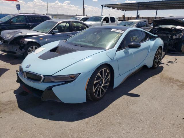 WBY2Z2C58FV391703 - 2015 BMW I8 BLUE photo 2