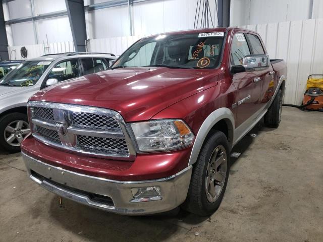 1C6RD7NT4CS244225 - 2012 DODGE RAM 1500 L BURGUNDY photo 2