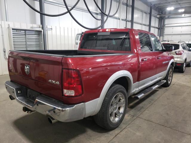 1C6RD7NT4CS244225 - 2012 DODGE RAM 1500 L BURGUNDY photo 4