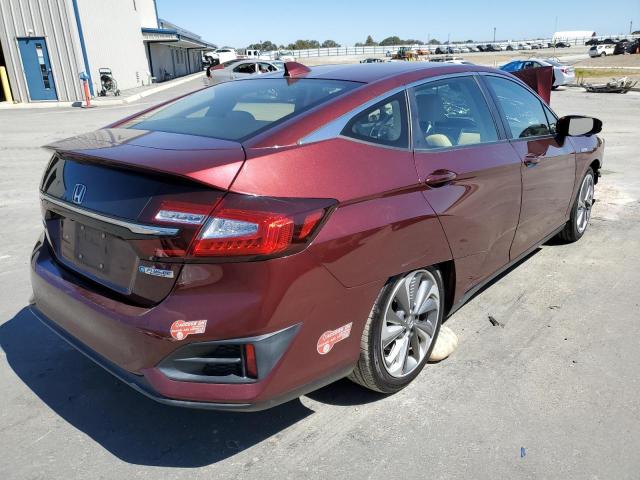 JHMZC5F12JC018493 - 2018 HONDA CLARITY BURGUNDY photo 4