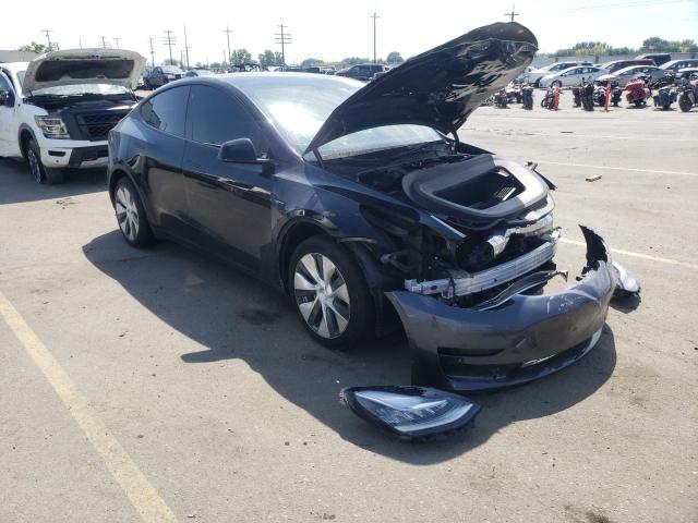 5YJYGDEE0MF255359 - 2021 TESLA MODEL Y أسود صورة 1