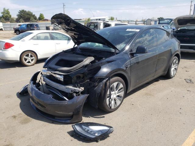 5YJYGDEE0MF255359 - 2021 TESLA MODEL Y أسود صورة 2