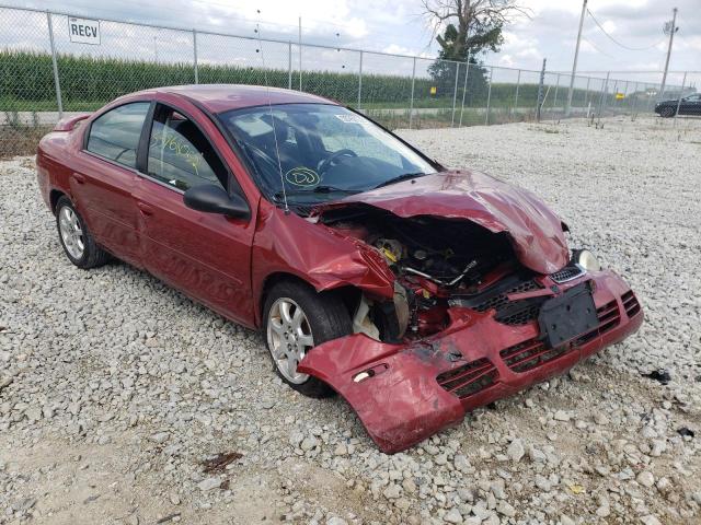 1B3ES56C74D645596 - 2004 DODGE NEON SXT RED photo 1