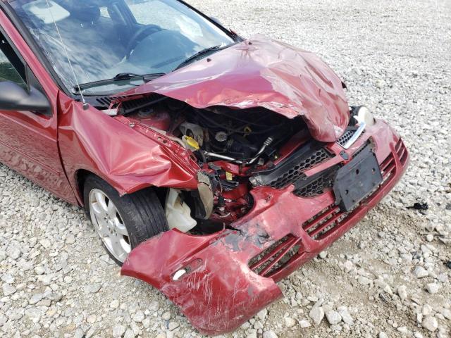 1B3ES56C74D645596 - 2004 DODGE NEON SXT RED photo 9