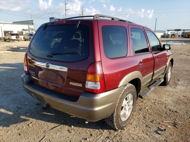 4F2CZ06103KM04850 - 2003 MAZDA TRIBUTE ES MAROON photo 4