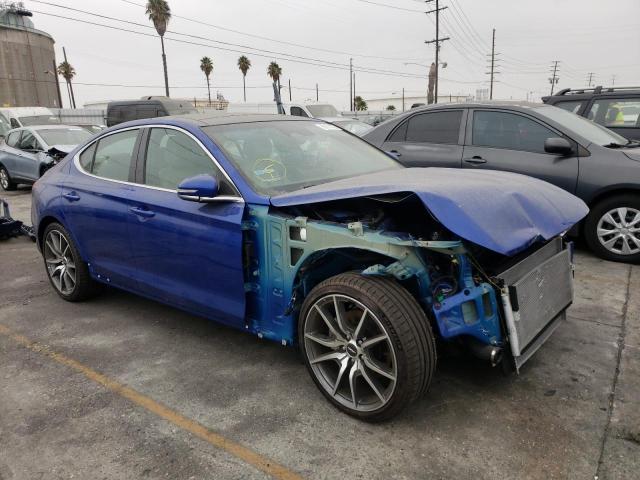 KMTG34TA5NU089812 - 2022 GENESIS G70 BASE BLUE photo 1