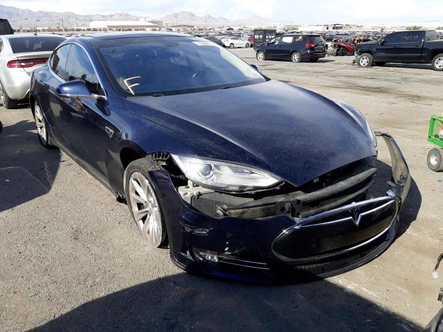 5YJSA1S16EFP51985 - 2014 TESLA MODEL S Կապույտ լուսանկար 1