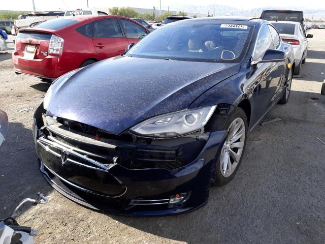 5YJSA1S16EFP51985 - 2014 TESLA MODEL S Կապույտ լուսանկար 2