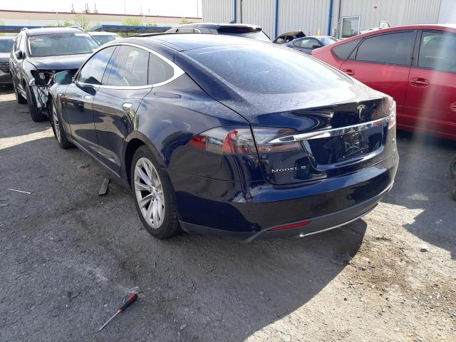 5YJSA1S16EFP51985 - 2014 TESLA MODEL S Կապույտ լուսանկար 3