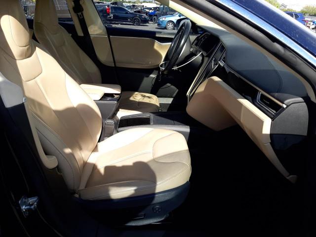 5YJSA1S16EFP51985 - 2014 TESLA MODEL S Կապույտ լուսանկար 5