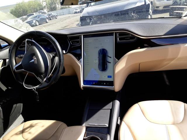 5YJSA1S16EFP51985 - 2014 TESLA MODEL S Կապույտ լուսանկար 9