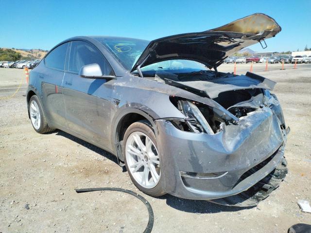 5YJYGDEE9MF203857 - 2021 TESLA MODEL Y رمادي صورة 1